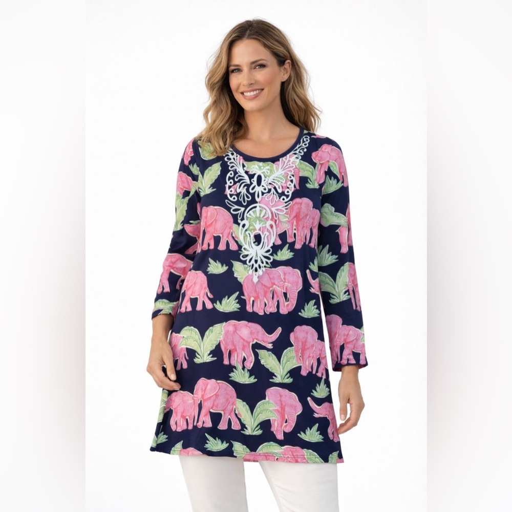 Simply Southern Elephant Safari Shift Dress Size Medium new with tag NWT